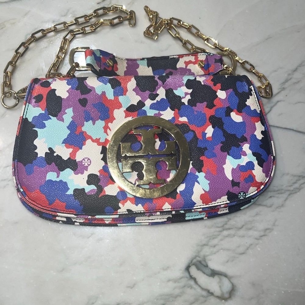 Tory Burch Multi-Colored  Crossbody/ Clutch with Chic Design